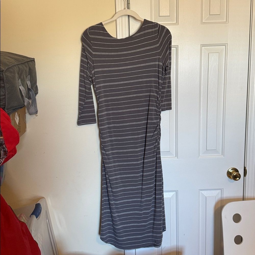 Athletaeasywearlong Sleeve Maxi Dress